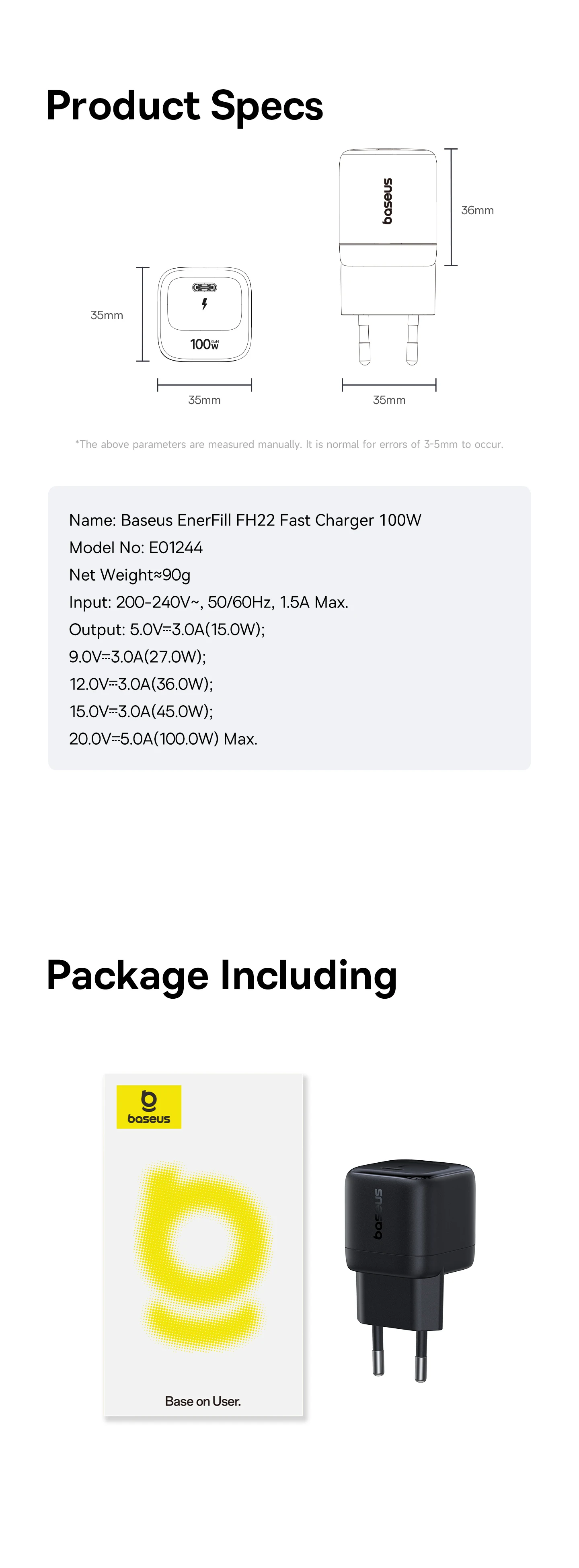 【New Sale】Baseus Mini 100W Fast Charger USB C Charger Quick Charging For iPhone 17 16 15 Pro Max iPad Xiaomi Fast Charger GaN
