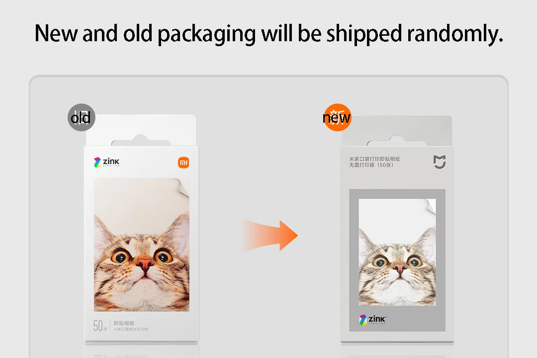 Xiaomi Portable Dye-Sublimation Photo Paper/Stickers 50 Sheets Original zink Mijia Pocket Printer Self-adhesive Photo Paper