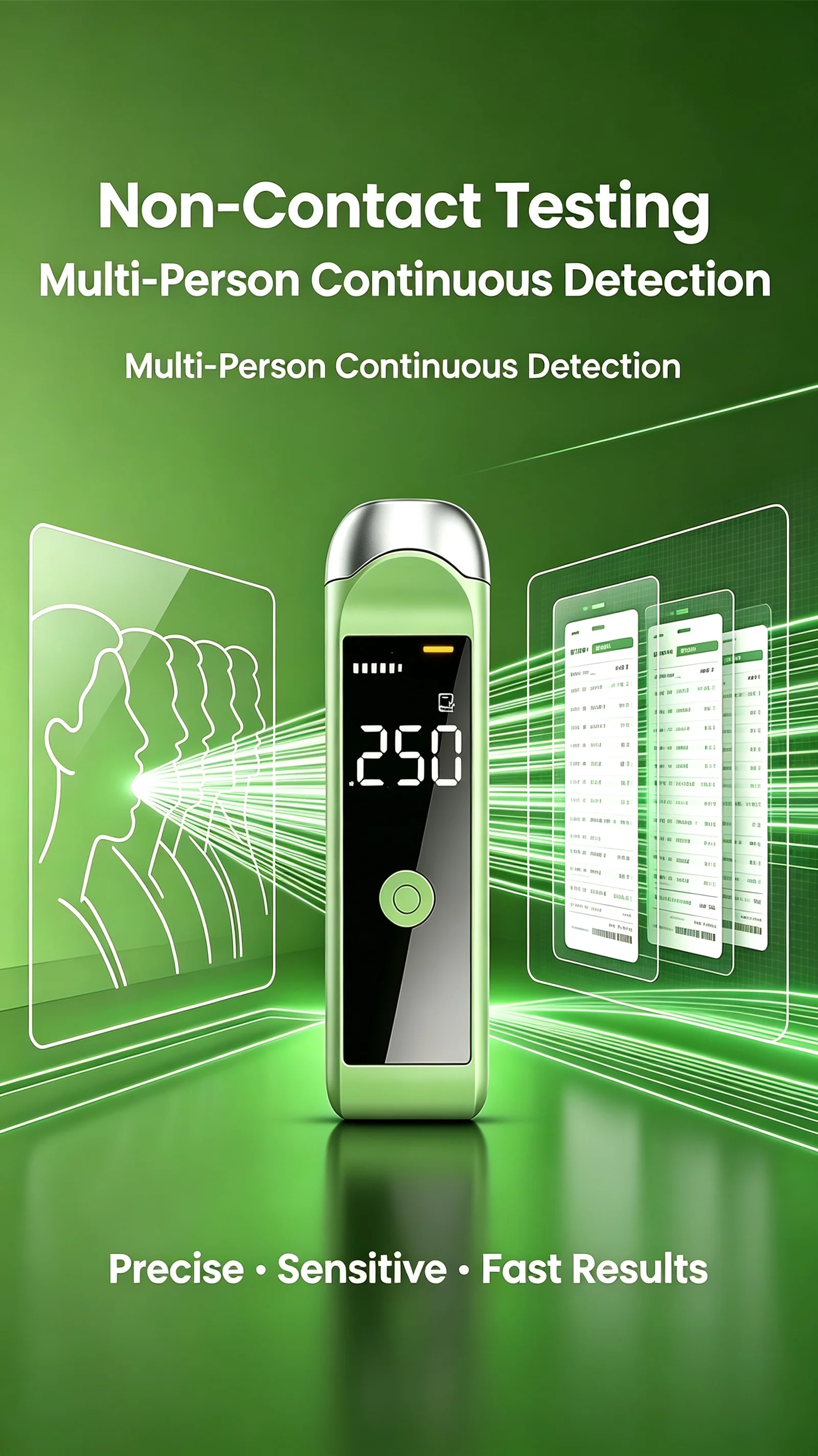 Portable Breathalyzer, Accuracy Alcohol Tester, Rechargeable Breathalyzer Suitable For Family, Personal, Driver Use