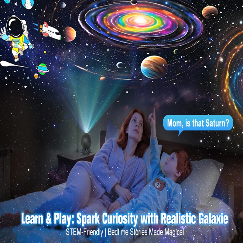 Planetarium Projector for Bedroom, 12 Image Discs, Galaxy Projectors Star Night Light, Ceiling Mood Lighting, Space Lamp