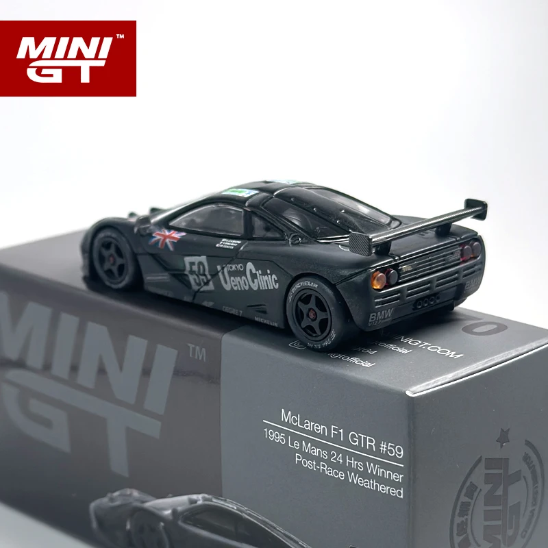 MINIGT 1:64 McLaren F1 GTR #59 1995 Le Mans 24Hr Winner MGT soiled alloy car Model 870