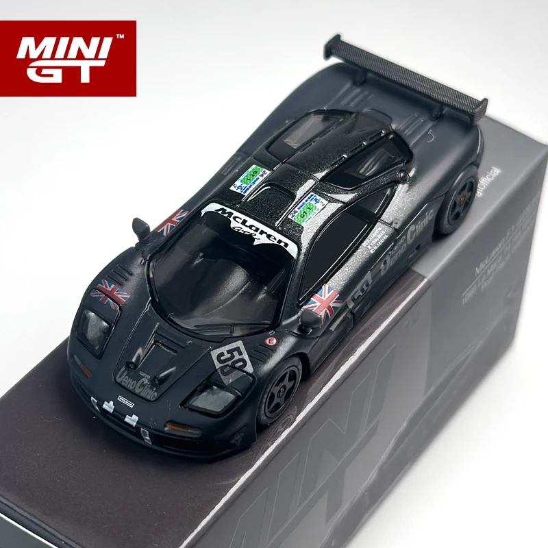 MINIGT 1:64 McLaren F1 GTR #59 1995 Le Mans 24Hr Winner MGT soiled alloy car Model 870