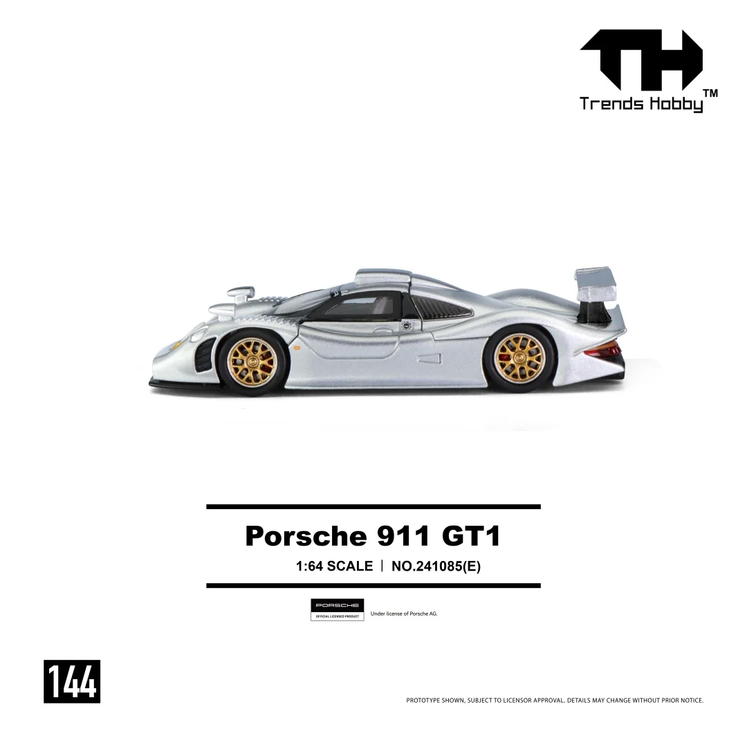 Trends Hobby 1:64 Porsche 911 GT3 Alloy Diecast Car Model Lamborghini Huracan Free Wheels Diecast Collection Gift