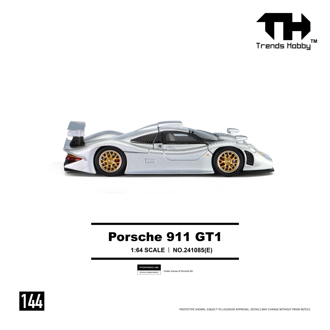 Trends Hobby 1:64 Porsche 911 GT3 Alloy Diecast Car Model Lamborghini Huracan Free Wheels Diecast Collection Gift