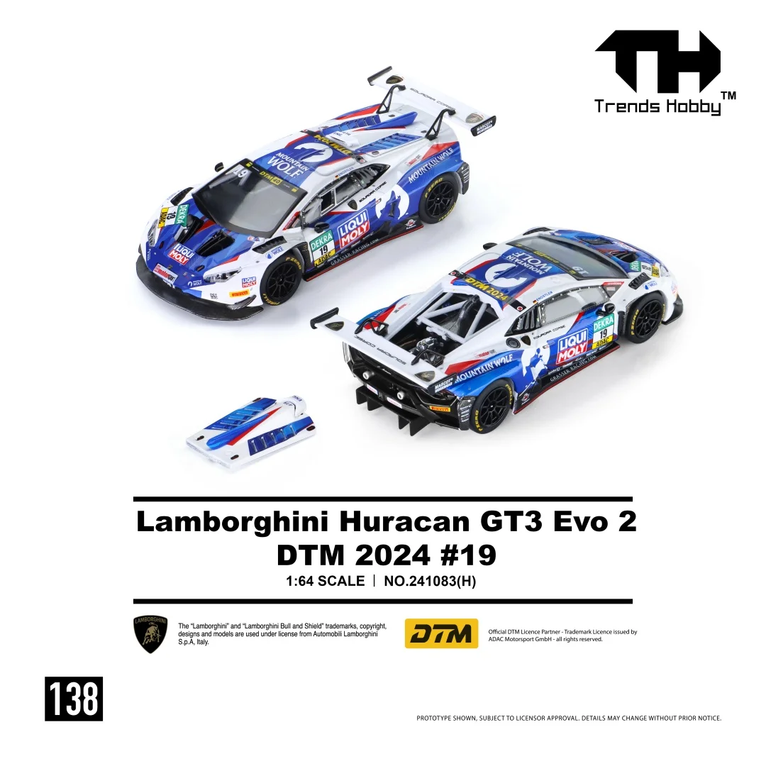 Trends Hobby 1:64 Porsche 911 GT3 Alloy Diecast Car Model Lamborghini Huracan Free Wheels Diecast Collection Gift