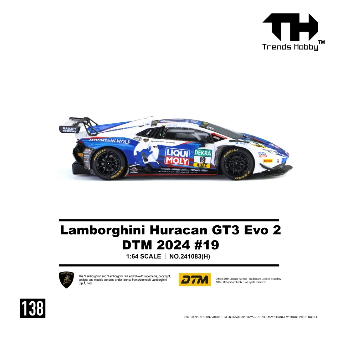 Trends Hobby 1:64 Porsche 911 GT3 Alloy Diecast Car Model Lamborghini Huracan Free Wheels Diecast Collection Gift