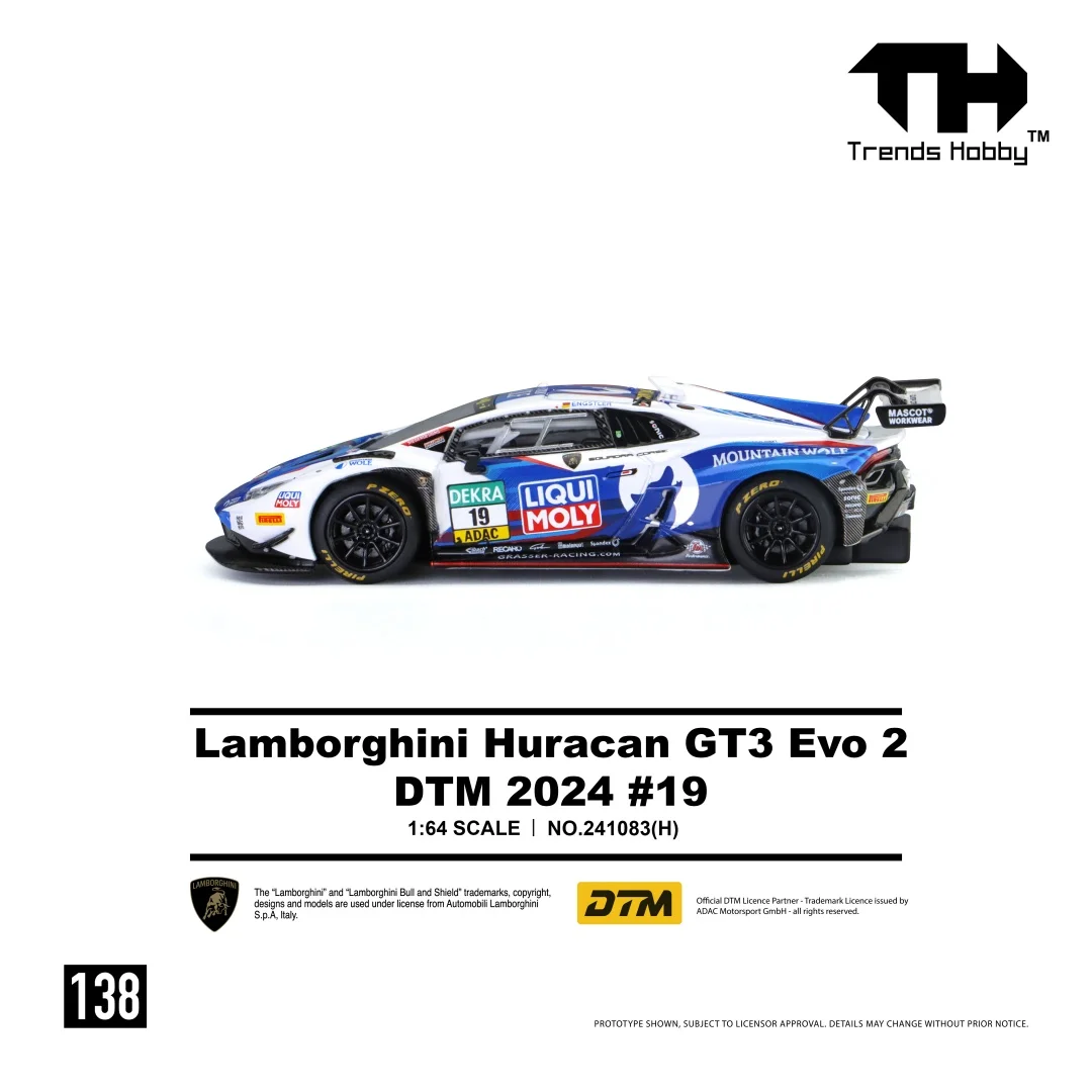 Trends Hobby 1:64 Porsche 911 GT3 Alloy Diecast Car Model Lamborghini Huracan Free Wheels Diecast Collection Gift