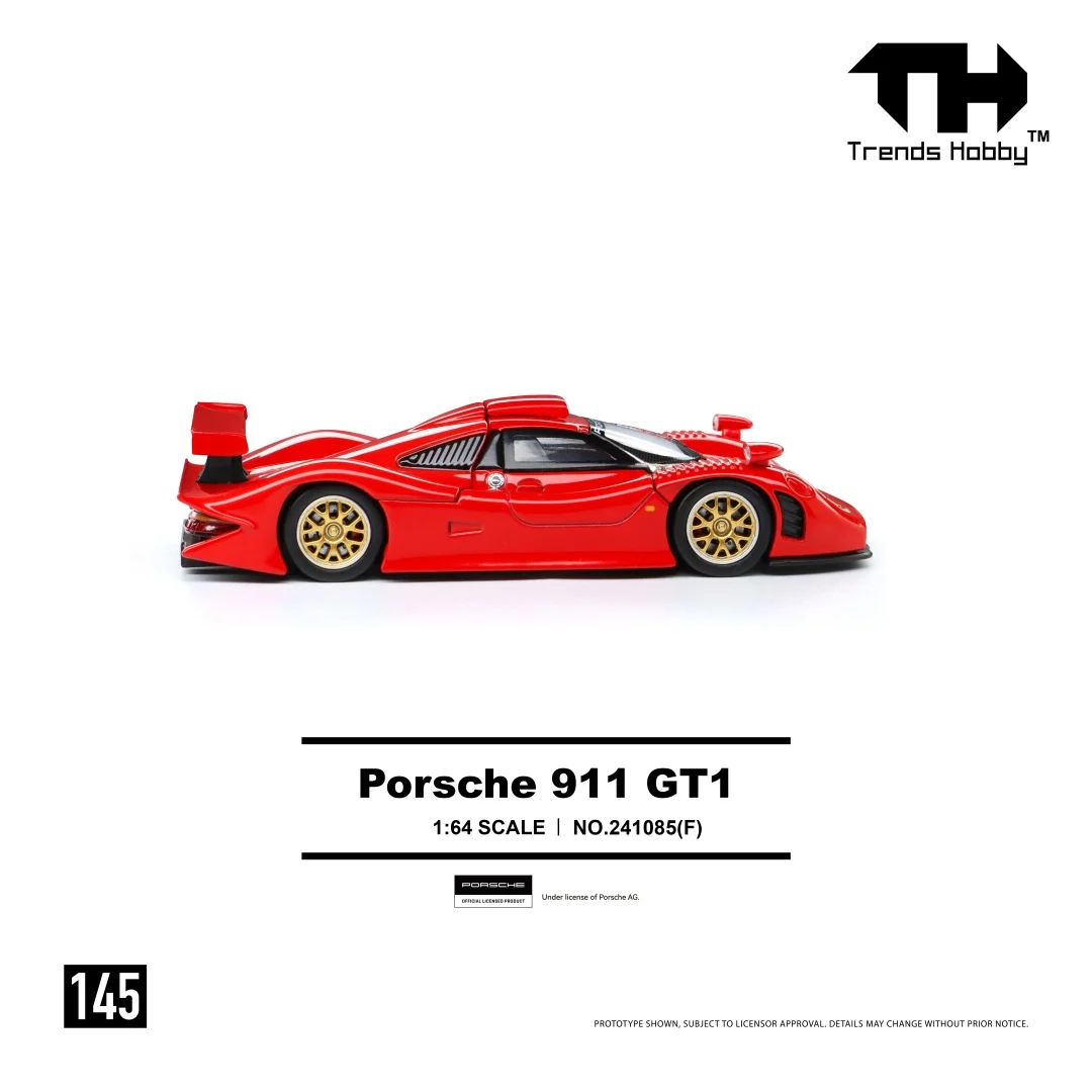 Trends Hobby 1:64 Porsche 911 GT3 Alloy Diecast Car Model Lamborghini Huracan Free Wheels Diecast Collection Gift