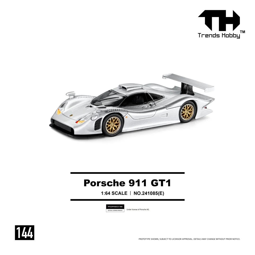 Trends Hobby 1:64 Porsche 911 GT3 Alloy Diecast Car Model Lamborghini Huracan Free Wheels Diecast Collection Gift