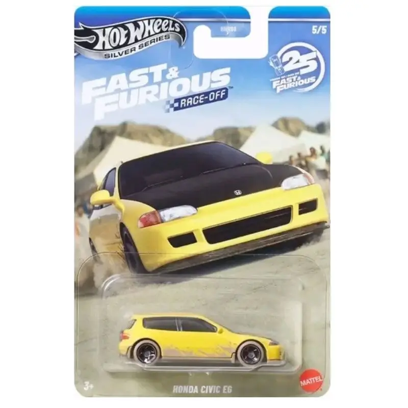 Hot Sale Hot Wheels Hnr88 Fast & Furious Race Off Series Die Casting Toyota Mazda Model Car Toy Collection Car Boy Birthday Gift