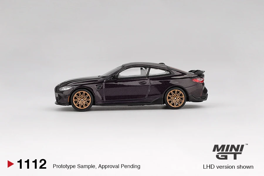 MINIGT 1:64 BMW M4 CS Black Sapphire MGT01213-CH Cars Alloy Diecast Metal Model Kids Toys Boys