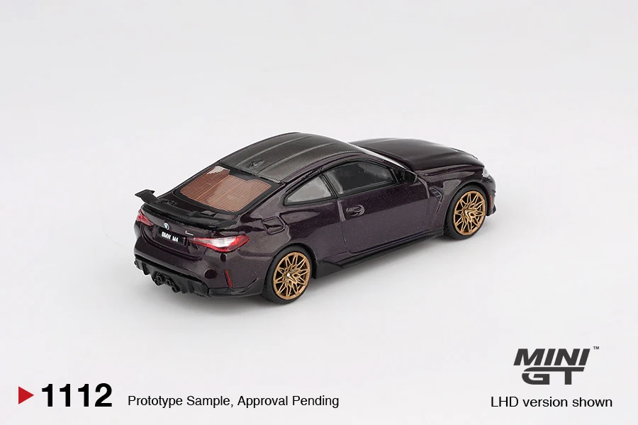 MINIGT 1:64 BMW M4 CS Black Sapphire MGT01213-CH Cars Alloy Diecast Metal Model Kids Toys Boys