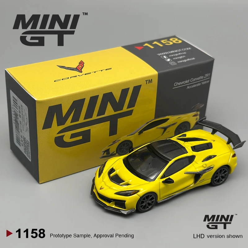 MINIGT 1:64 NISSAN R35 Matte Grey Lamborghini Aventador Martin DBS White ZR1 Yellow Alloy Car Model 1248 1133 1225 1158