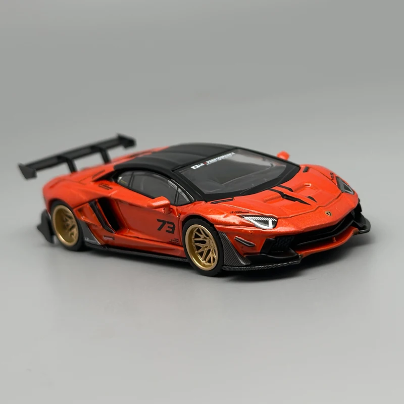 MINIGT 1:64 NISSAN R35 Matte Grey Lamborghini Aventador Martin DBS White ZR1 Yellow Alloy Car Model 1248 1133 1225 1158