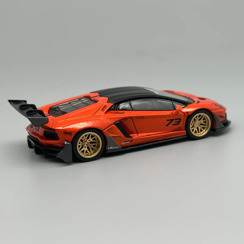MINIGT 1:64 NISSAN R35 Matte Grey Lamborghini Aventador Martin DBS White ZR1 Yellow Alloy Car Model 1248 1133 1225 1158