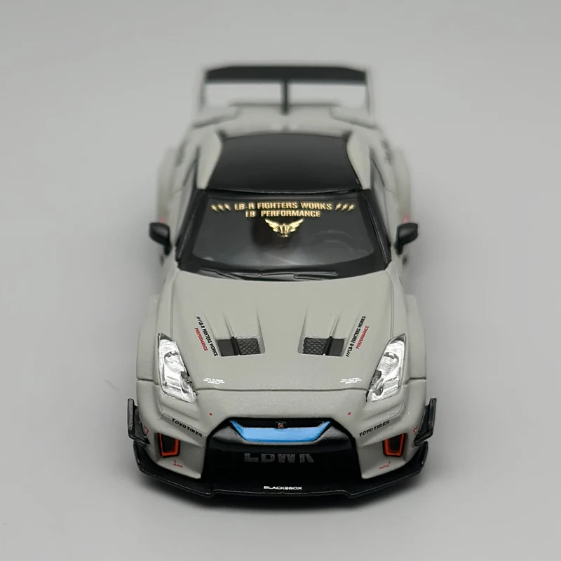 MINIGT 1:64 NISSAN R35 Matte Grey Lamborghini Aventador Martin DBS White ZR1 Yellow Alloy Car Model 1248 1133 1225 1158
