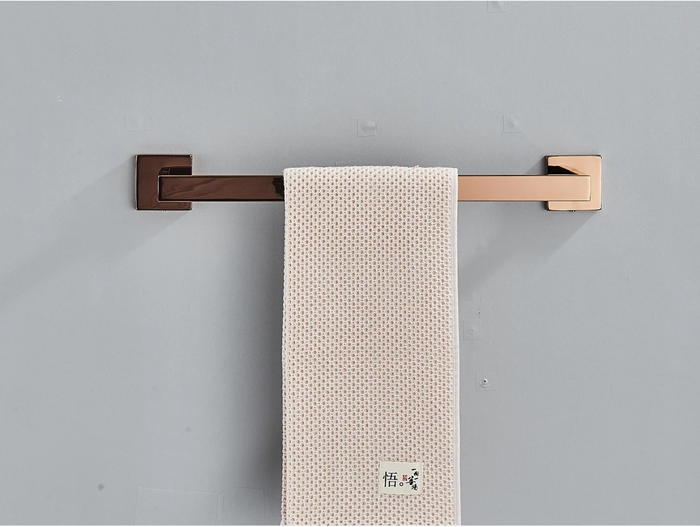 Rose Golden Bath Hardware Set Toilet Accessories Towel Rack Toilet Paper Holder Towel Bar Stainless Steel Bathroom Accessories