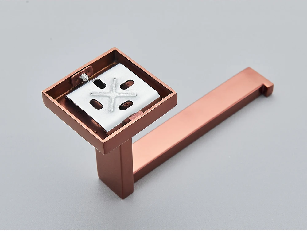 Rose Golden Bath Hardware Set Toilet Accessories Towel Rack Toilet Paper Holder Towel Bar Stainless Steel Bathroom Accessories