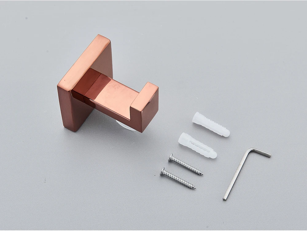 Rose Golden Bath Hardware Set Toilet Accessories Towel Rack Toilet Paper Holder Towel Bar Stainless Steel Bathroom Accessories