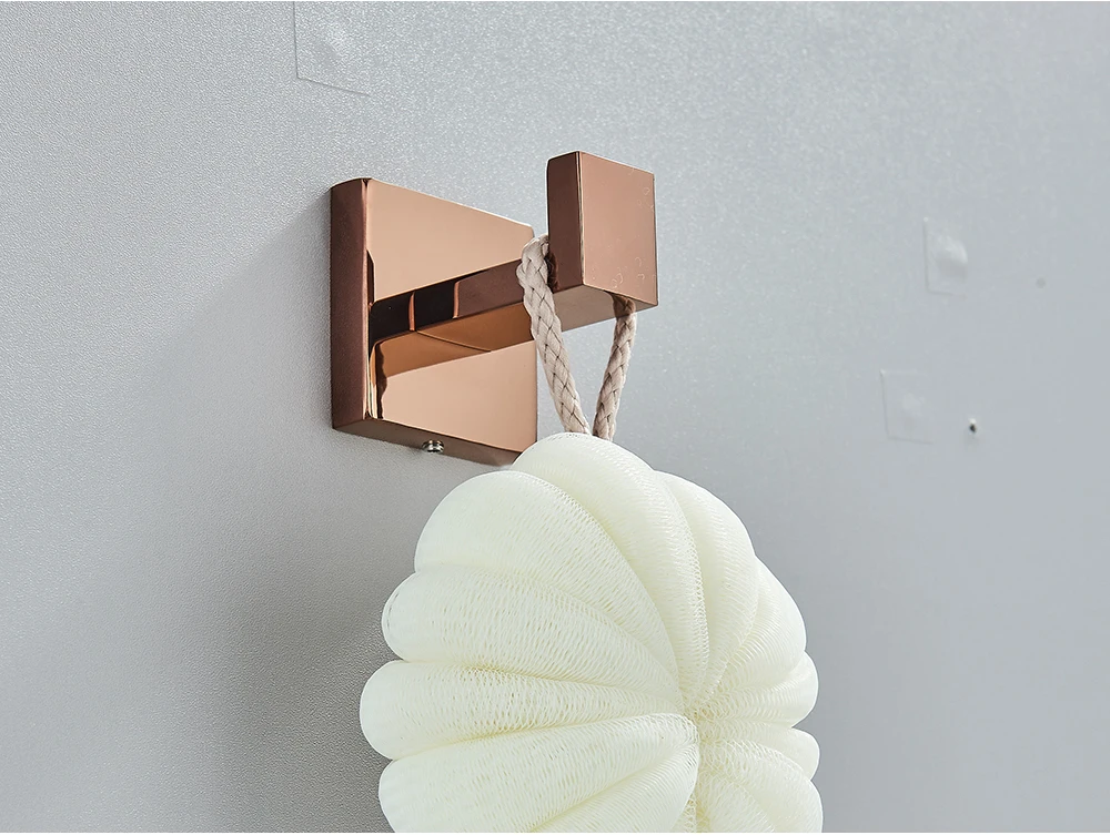 Rose Golden Bath Hardware Set Toilet Accessories Towel Rack Toilet Paper Holder Towel Bar Stainless Steel Bathroom Accessories