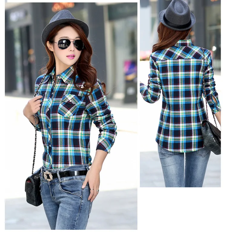 2026 Brand Winter Warm Women Velvet Thicke Plaid Shirt Style Coat Jacket Women Clothes Tops Female Casual Jacket Outerwear