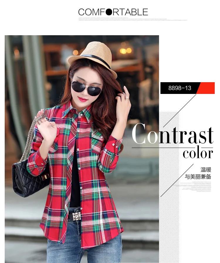 2026 Brand Winter Warm Women Velvet Thicke Plaid Shirt Style Coat Jacket Women Clothes Tops Female Casual Jacket Outerwear