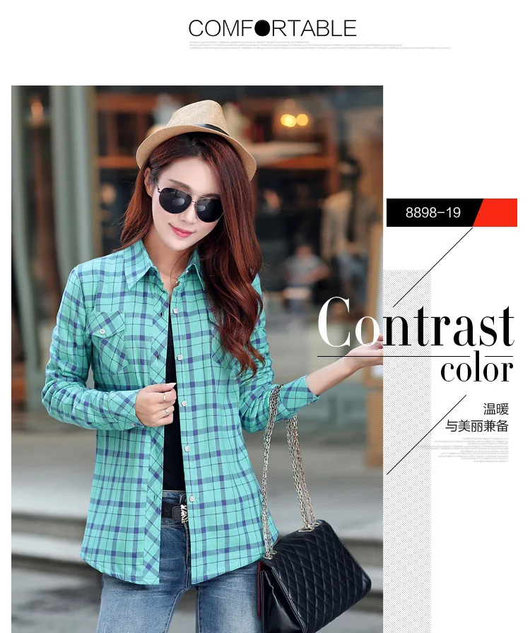 2026 Brand Winter Warm Women Velvet Thicke Plaid Shirt Style Coat Jacket Women Clothes Tops Female Casual Jacket Outerwear