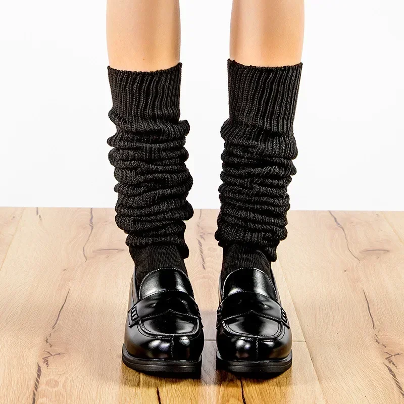 New White Black Loose Socks Slouch Boots Stockings Woman JK Uniform Accessories Leg Warmers Cosplay Socks for Women Girls 2027