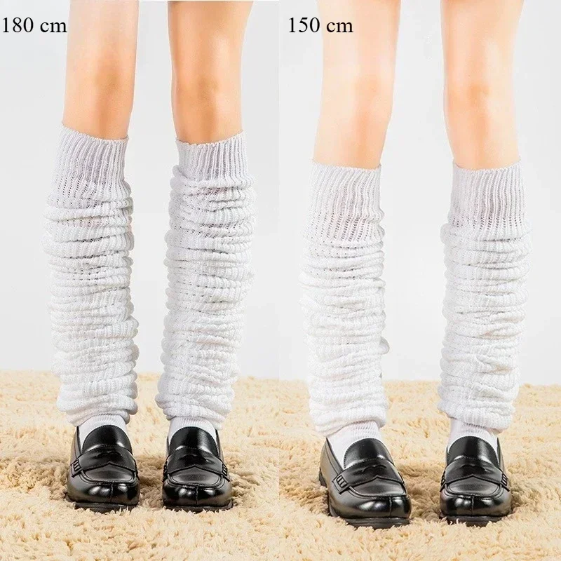 New White Black Loose Socks Slouch Boots Stockings Woman JK Uniform Accessories Leg Warmers Cosplay Socks for Women Girls 2027