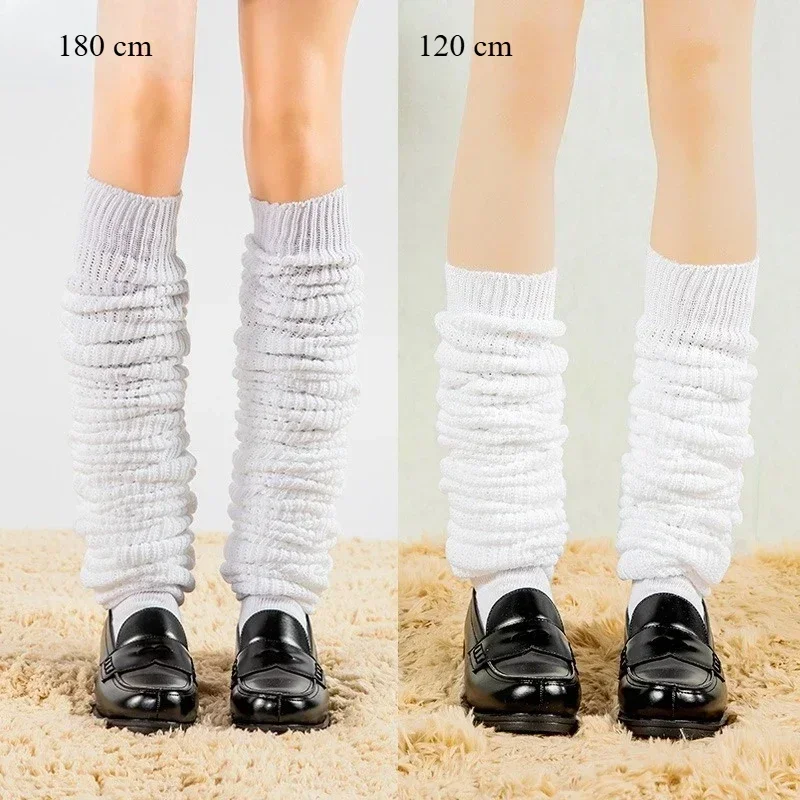 New White Black Loose Socks Slouch Boots Stockings Woman JK Uniform Accessories Leg Warmers Cosplay Socks for Women Girls 2027