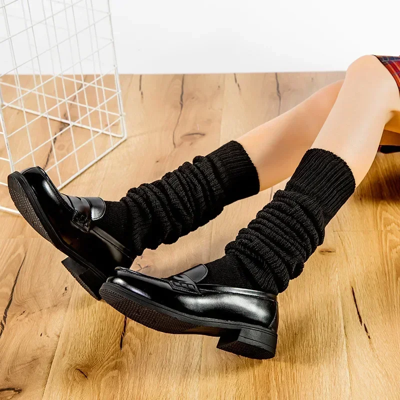 New White Black Loose Socks Slouch Boots Stockings Woman JK Uniform Accessories Leg Warmers Cosplay Socks for Women Girls 2027