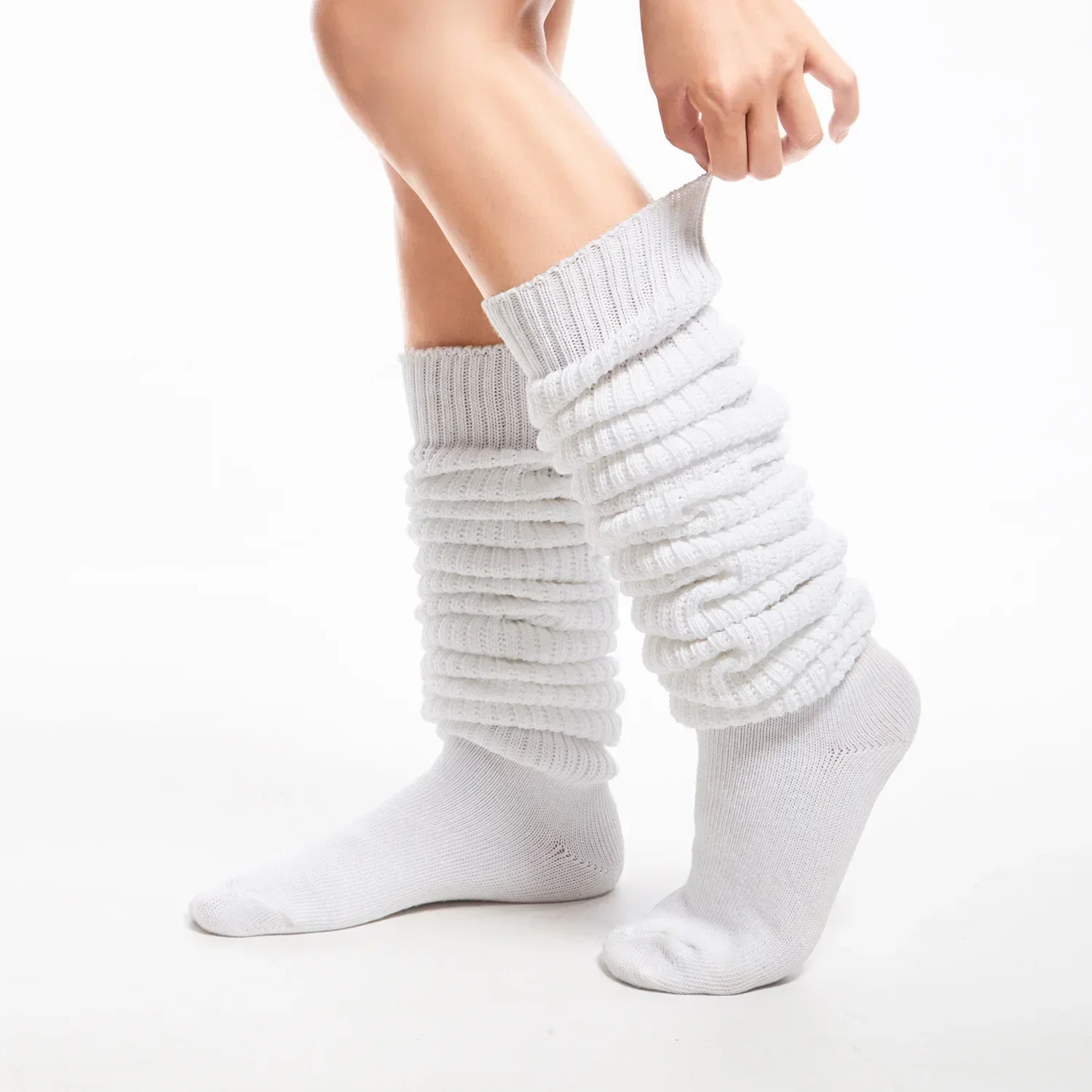 New White Black Loose Socks Slouch Boots Stockings Woman JK Uniform Accessories Leg Warmers Cosplay Socks for Women Girls 2027