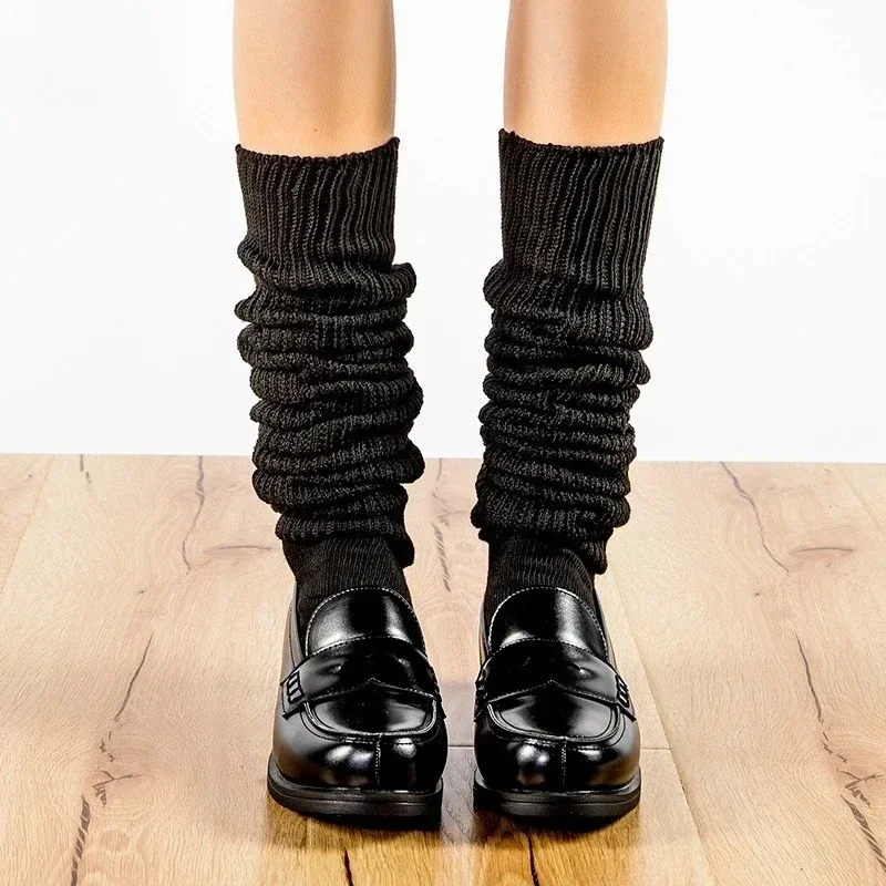 New White Black Loose Socks Slouch Boots Stockings Woman JK Uniform Accessories Leg Warmers Cosplay Socks for Women Girls 2027