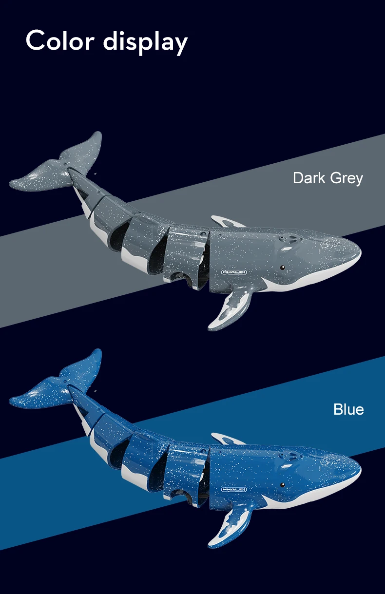 Underwater RC submarine Remote Control Whales shark Submarines Boat toy Ship Diving In Pools Lake Gift water toys for children