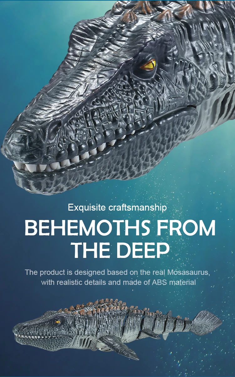 Remote Control Mosasaur Underwater Toy 2.4GHz Electric Aquarium Remote Control Toy Outdoor Boys Children's Pool Water Toy