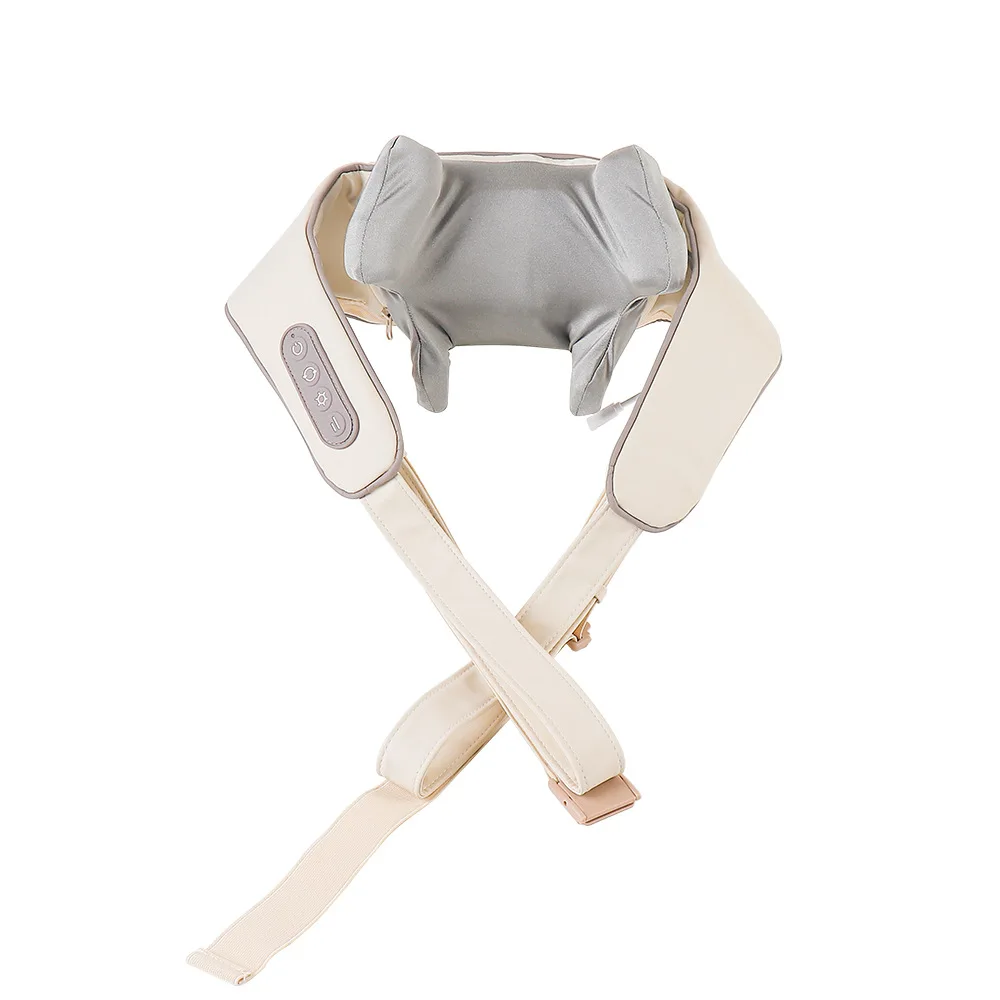 Foreverlily Wireless Neck And Back Massager Neck And Shoulder Kneading Massage Shawl Neck Cervical Relaxing Trapezius Massager