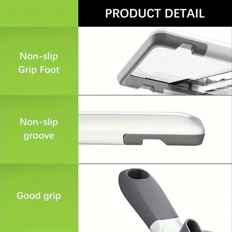 Handheld Vegetable Slicer with Adjustable Stainless Steel Blade Vegetable Fruit Cutter for Potatoes Lemons Kitchen Gadget