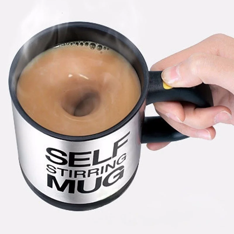 Self Stirring Mug Mixer Mini Electric Blender Portable Coffee Tea Cup Stainless Steel Automatic Lazy Mixing Auto Stirring Mug