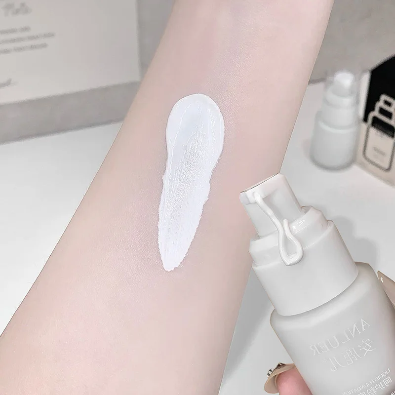 Pure White Liquid Foundation 30ml Matte Full Coverage Long Lasting Waterproof Face Makeup Base Cream For Cosplay Halloween Stage