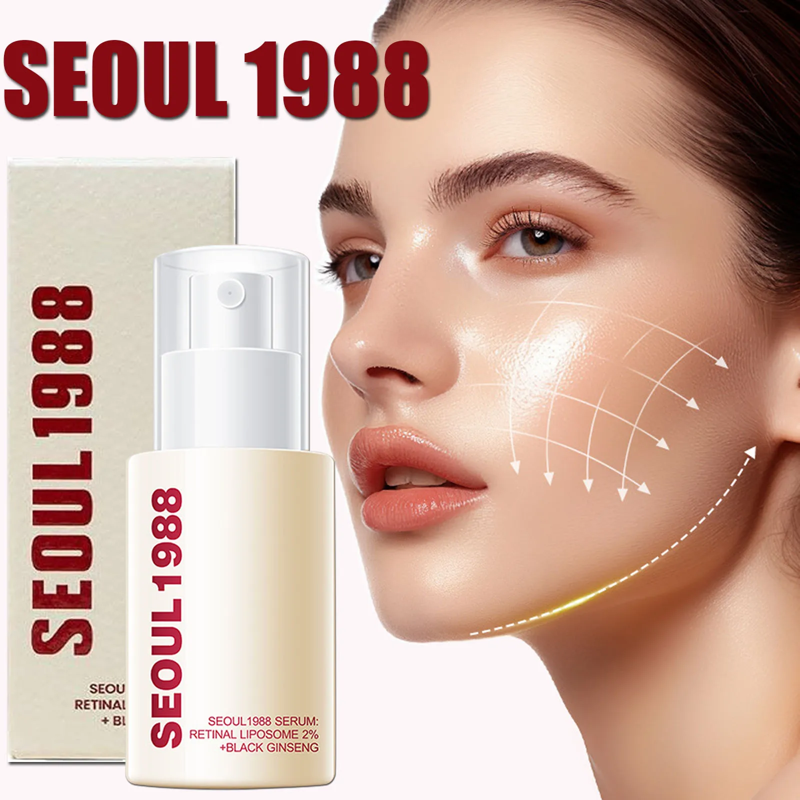 1/2/3PCS Korean SEOUL 1988 Retinol Face Serum Fade Fine Wrinkle Moisturizing Whitening Remove Spot Shrink Pores Beauty Skin Care