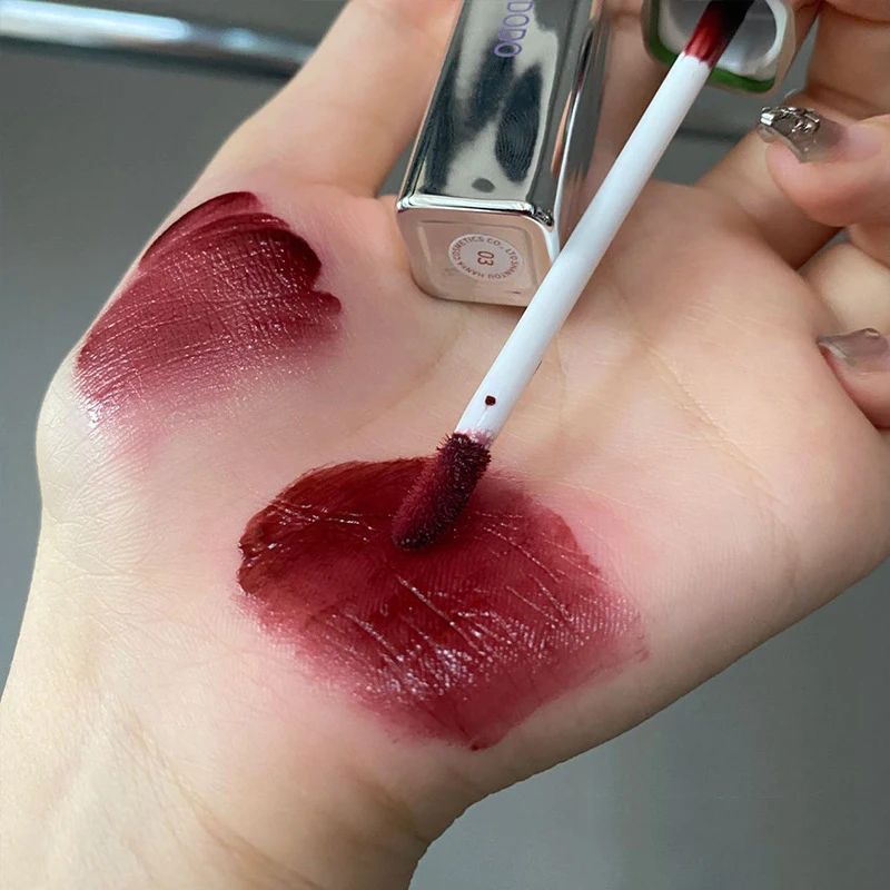 Silver Tube Five-color Clear Water Gloss Lip Gloss Moisturizing Mirror Crystal Jelly Lip Glaze Watery Texture Lip Tint Makeup