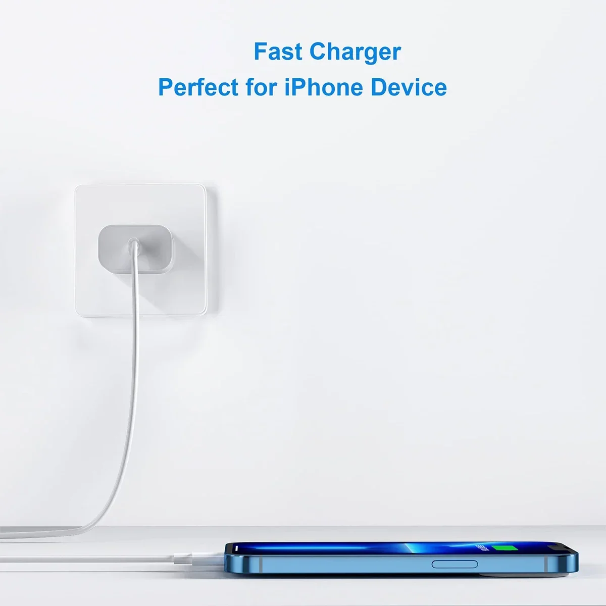 1-3Set 20W US USB C Port Fast Charger For iPhone 14 15 16 17 Pro Max Plus XR Xs 3.3 Ft USB C Fast Charging Cable Accessories