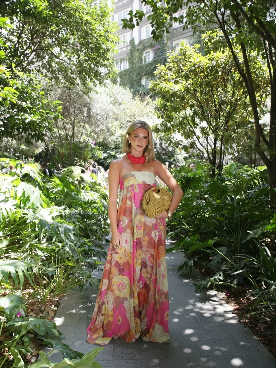 Women Fashion Printed Strapless Maxi Dress Elegant Off Shoulder Backless Sleeveless High Waist Gown Summer New Lady Party Robes