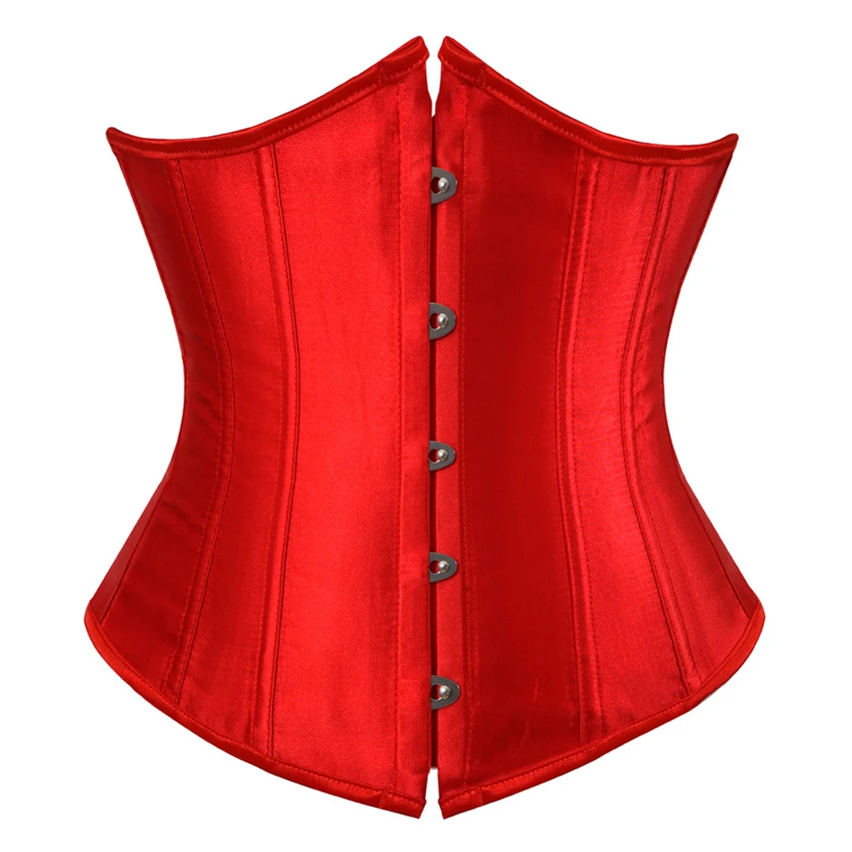 Underbust Corset Sexy Waist Slimming Corset Bustiers Body Shaper for Women Steampunk Lace-up Corset Belt Waist Trainer