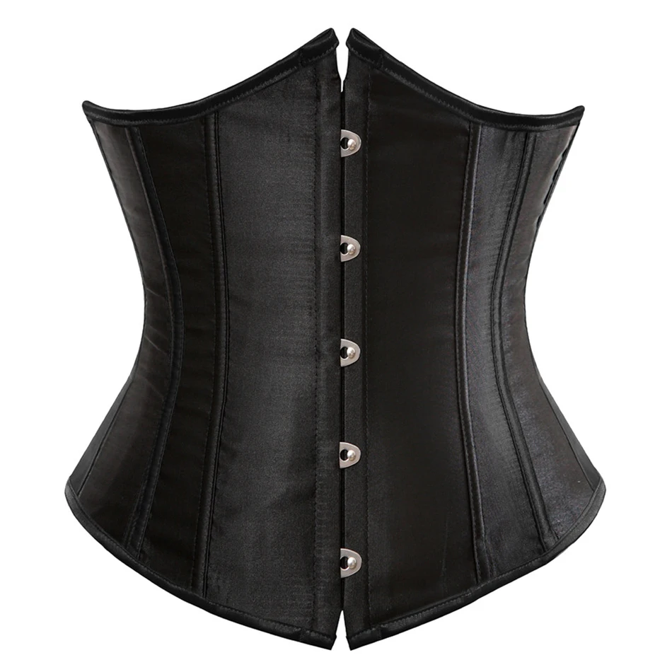 Underbust Corset Sexy Waist Slimming Corset Bustiers Body Shaper for Women Steampunk Lace-up Corset Belt Waist Trainer
