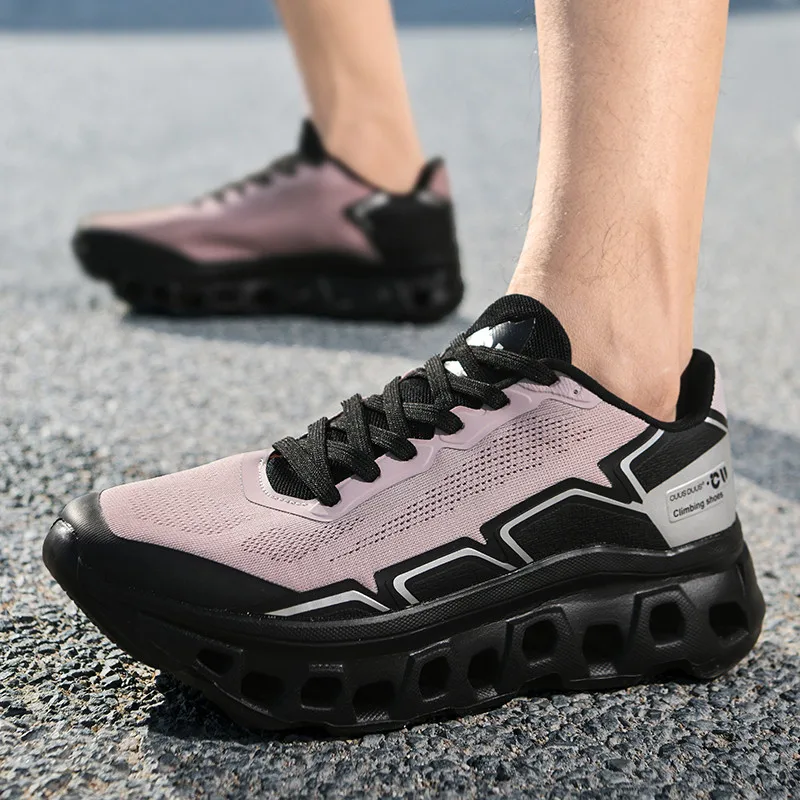 Men's Running Shoes Cushioning Jogging Trainer Race Sneakers Outdoor Breathable Couple Mesh Luxury Shoes Non-Slip Off-road Shoes