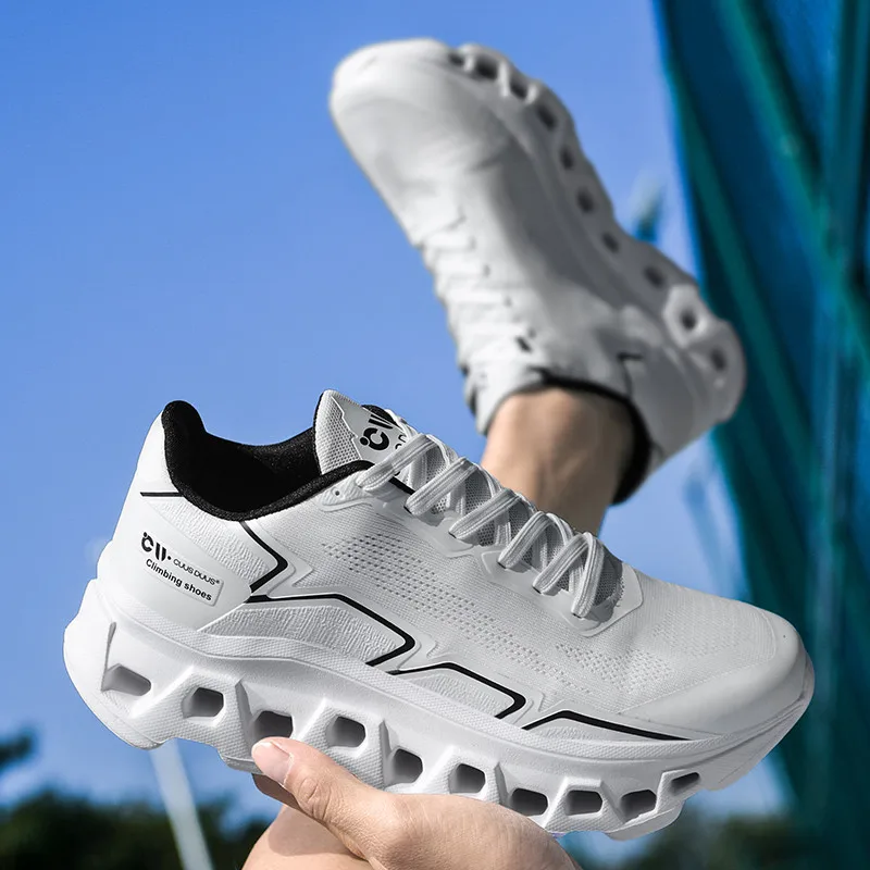 Men's Running Shoes Cushioning Jogging Trainer Race Sneakers Outdoor Breathable Couple Mesh Luxury Shoes Non-Slip Off-road Shoes