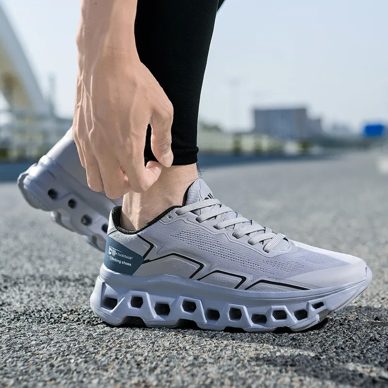 Men's Running Shoes Cushioning Jogging Trainer Race Sneakers Outdoor Breathable Couple Mesh Luxury Shoes Non-Slip Off-road Shoes