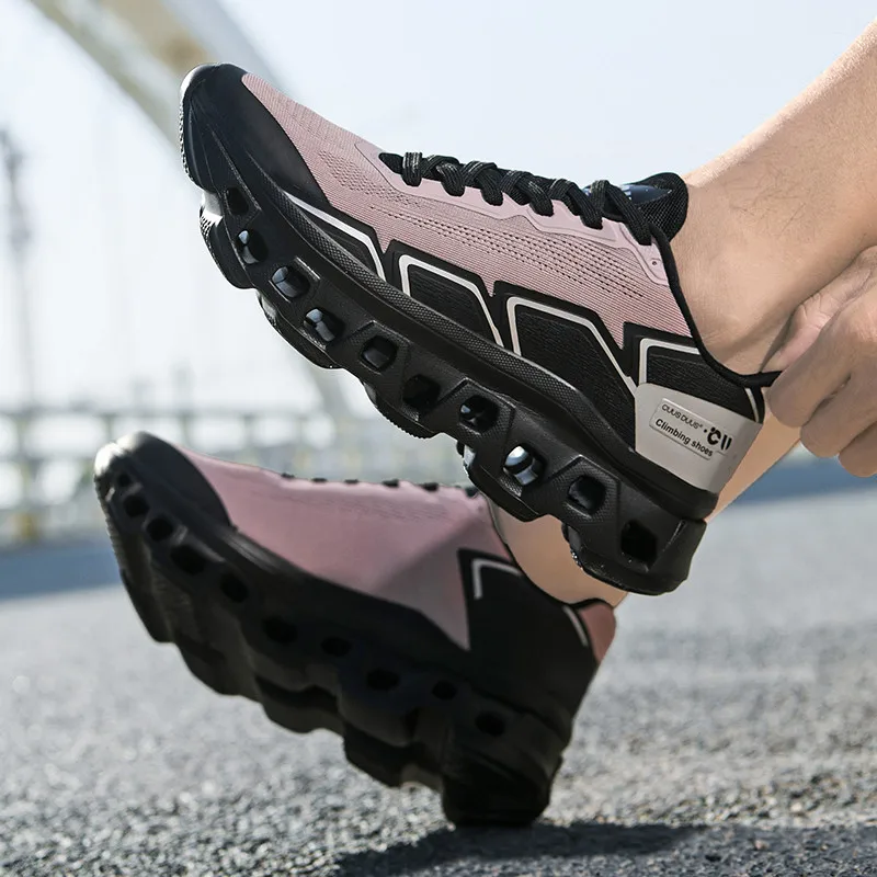 Men's Running Shoes Cushioning Jogging Trainer Race Sneakers Outdoor Breathable Couple Mesh Luxury Shoes Non-Slip Off-road Shoes