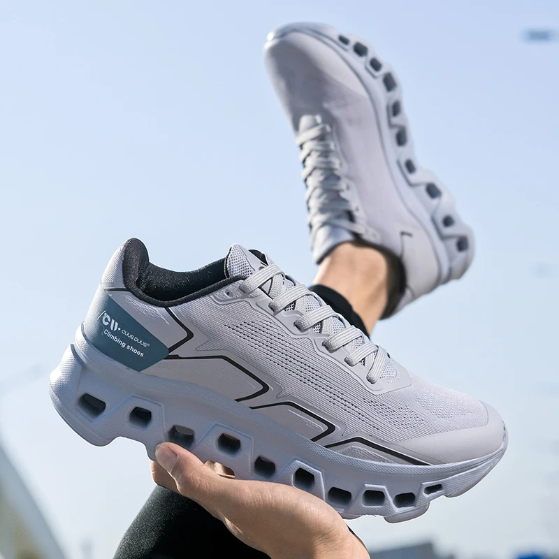 Men's Running Shoes Cushioning Jogging Trainer Race Sneakers Outdoor Breathable Couple Mesh Luxury Shoes Non-Slip Off-road Shoes